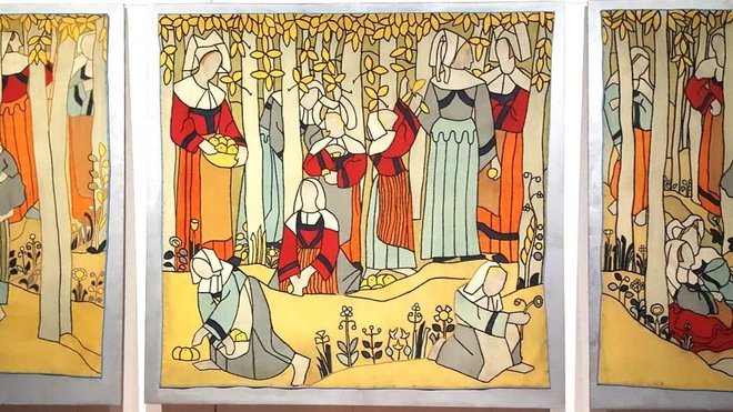 Bretonnerie  Tryptique de Emile Bernard.