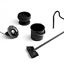 Aspirateur « Trou noir », projet Carte Blanche VIA en 2011 qui requestionne notre manière de consommer plus responsable en envisageant l’électroménager comme un moyen de nous sensibiliser à cette question, création Gaëlle Gabillet et Stéphane Villard, Studio GGSV.