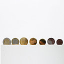 No more value, pièces d’euro poncées, création Cléa di Fabio.