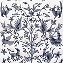 Aves, papier-peint brodé sur intissé avec broderie mécanique pilotée par l’informatique. Design Jemma Ooi et Nathan Philpott et éditeur Studio Custhom, Londres.Fabriqué à Leicester, UK. Aves, papier-peint brodé sur intissé avec broderie mécanique pilotée par l’informatique. Design Jemma Ooi et Nathan Philpott et éditeur Studio Custhom, Londres.Fabriqué à Leicester, UK.