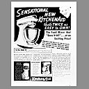 Publicité d’époque montrant l’engouement des consommateurs pour la marque KitchenAid.
