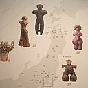 Carte des sites archéologiques où l'on a retrouvé les pièces exposées.