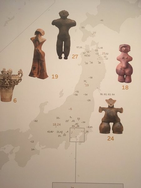 Carte des sites archéologiques où l'on a retrouvé les pièces exposées.