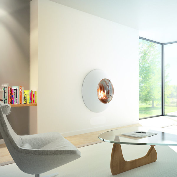 Un design minimaliste, pour s’intégrer facilement à la pièce, demandant peu de profondeur, Lensfocus version White.