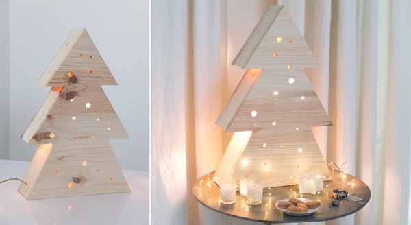 Bricolage de Noël simple et chaleureux à réaliser en pas à pas avec ©Bosch bricolage et Bricolo Factory