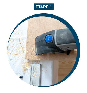 Etape 1 : Découper le panneau.