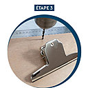 Etape 3 : Tracer les points pour fixer la pince.