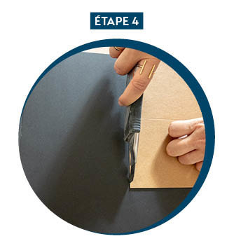 Etape 4 : Découper le chalkboard.