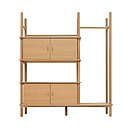 Cette étagère Micéo est à la fois un rangement et une cloison légère. Elle s’adapte à tous les espaces de la vie moderne. Design Gaston Loubet.