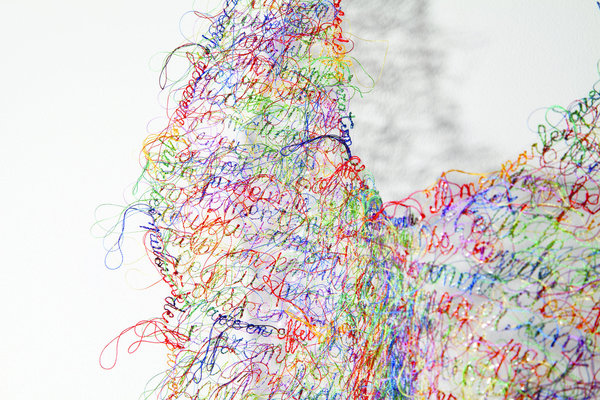 La robe, création Fanny Viollet.