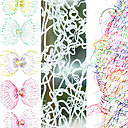 Le fil dans tous ses états, à travers différentes œuvres présentées dans « Fils du temps, connexions textiles ».