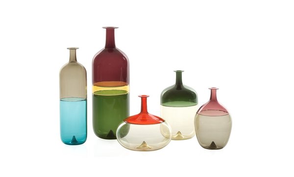 Bouteilles, Tapio Wirkkala, 1966, Manufacture Venini Italie.