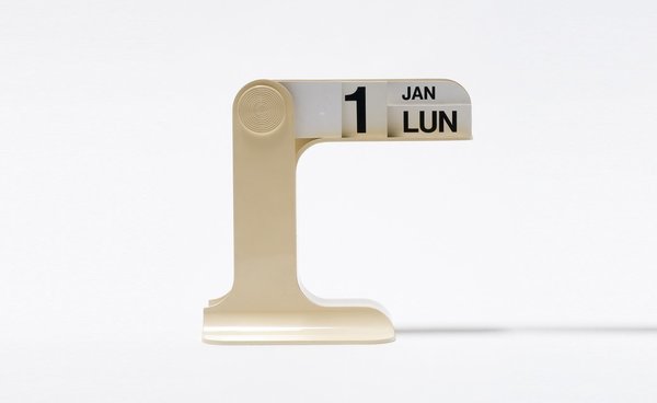 Calendrier perpétuel Timor, Enzo Mari, 1967, édition Danese.