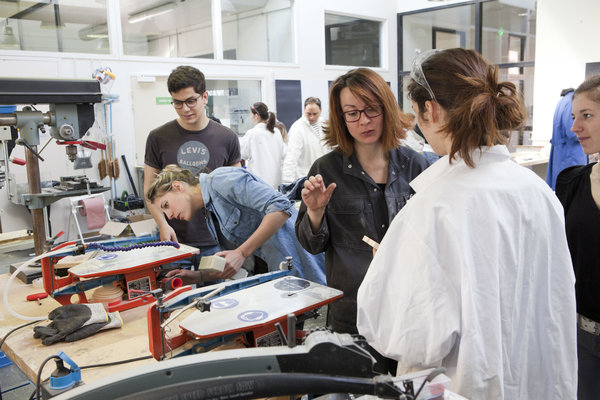 L’atelier maquette de L’Ecole de design, lieu central réaménagé en 2005 et 2010.