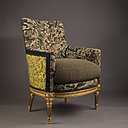 Nouailhac - Francois  Golfier fauteuil Suffren Camouflage Automne par Gildas François