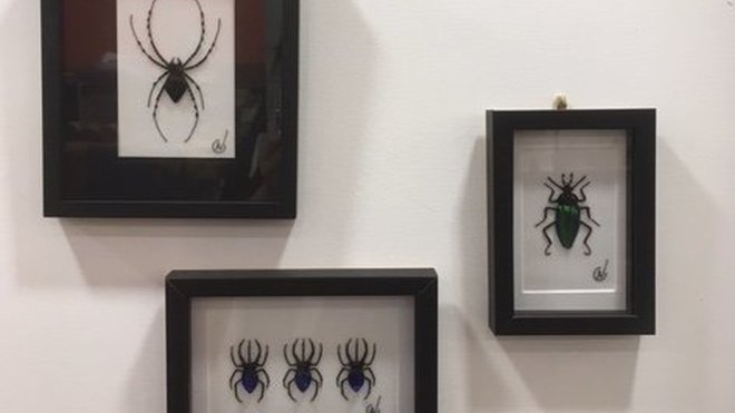 Insectes brodés et perlés de l'Atelier Noboru.