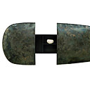 Cabinet mural Froissé en aluminium et acier oxydé. L 172 x H 91 x P 33 cm. Création Damien Gernay pour la galerie Gosserez.