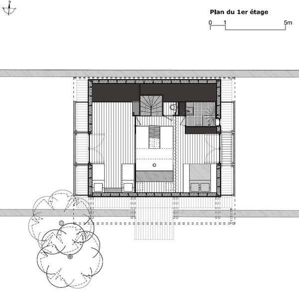 Plan du rez du 1er étage