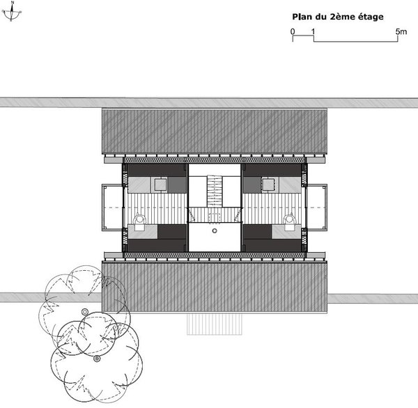 Plan du rez du 2ème étage