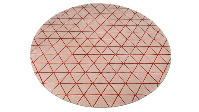 Tapis Girisha en laine (Diamètre 280 cm), à partir de 2745 €. Création Edward van Vliet pour Leolux.