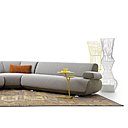 Canapé Guadalupe en tissu (L 320 x P 91 et 320 x H 75 cm), à partir de 8085 €. Créations Christian Werner pour Leolux.