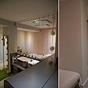 Les lits de la chambre des enfants ont été fabriqués sur mesure au-dessus des blocs en béton de l’immeuble.