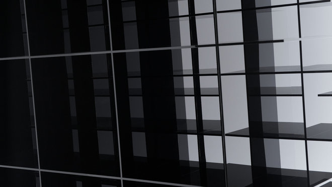 De côté, la bibliothèque Scatter Shelf dessine un effet de kaléidoscope démultipliant la perception de l’objet. Création Nendo.