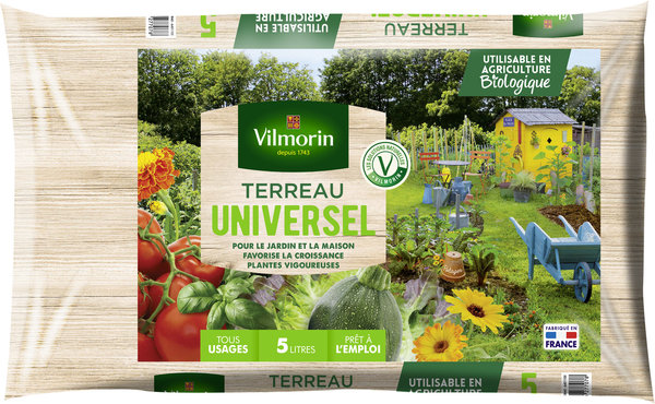 Pour le jardin et la maison c'est le terreau universel qu'il vous faut, il favorise la croissance et donne des plantes vigoureuses.