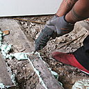 Etape 4 : consolidation des anciennes lambourdes.