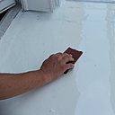 Etape 12 : élimination des pollutions de surface à l’abrasif.