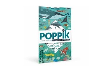 Océans par Lucie Brunellière un poster et 59 stickers Ref DIS002 7 ans et plus.