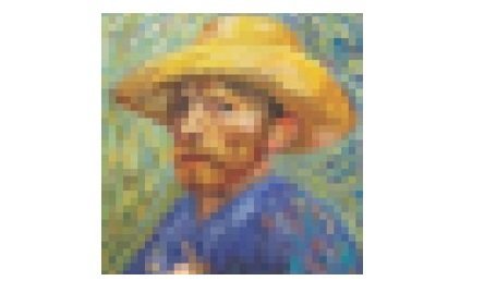 Stickers art Work  Portrait de Vincent Van Gogh by Delphine Doreau 1 poster et 1600 stickers  ref ART007 10 ans et plus.