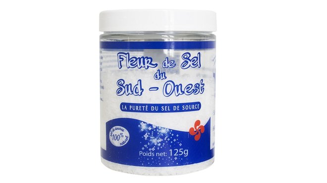 Boite de fleur de sel 125 g.