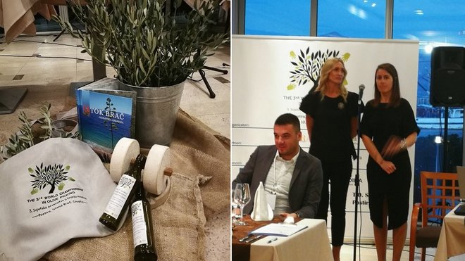 Le Concours de cueillette d'olives de Postira et l'équipe organisatrice.