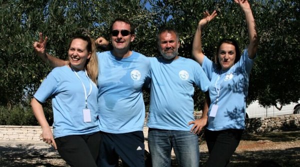 L'équipe du Montenegro, vainqueur 2019, avec 77,6 kilos d'olives récoltées.