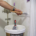 Etape 7 : Utiliser une brosse à réchampir pour enlever le surplus d’enduit dans les angles.