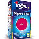 Teinture IDEAL liquide Format mini - 40 ml, pour teindre 200 g de tissus - Prix : 2,80 € TTC.