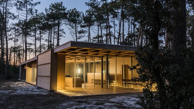 La maison est un exemple concret de performance d’ingénierie appliquée au bois.