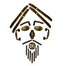 A gauche, visage Asiatique et, à droite, visage Haussmannien, réalisés avec différents éléments des collections du même nom. Réalisation Marc Venot.