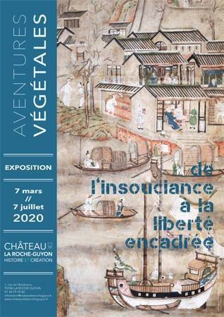 Affiche de l'expositon "Aventures végétales, de l'insouciance à la liberté encadrée".