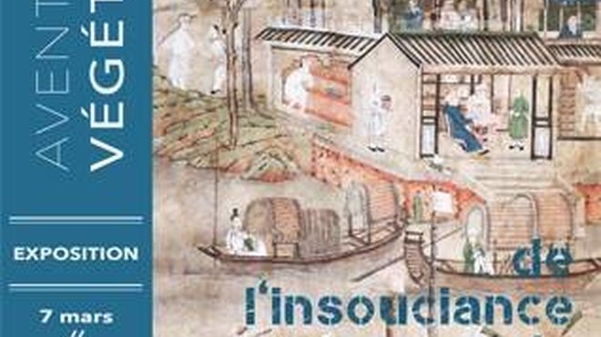 Affiche de l'expositon "Aventures végétales, de l'insouciance à la liberté encadrée".