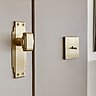 Poignées de porte en laiton d’esprit Art déco, L’Univers de la poignée. Interrupteur en laiton, Modélec.