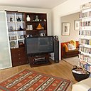 Avant les travaux : l’ancien séjour avant déplacement de la cloison.