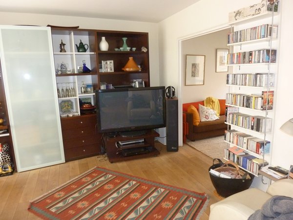 Avant les travaux : l’ancien séjour avant déplacement de la cloison.