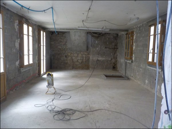 Avant les travaux : le premier niveau et rez-de-chaussée avant le nouvel aménagement signé Camille Hermand.