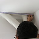 Étape 1 : prise de cotes pour déterminer les mesures des plaques à poser. Étape 1 : prise de cotes pour déterminer les mesures des plaques à poser.