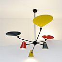 Plafonnier avec double orientation de la lumière, édition et création Robert Mathieu, années 1950.