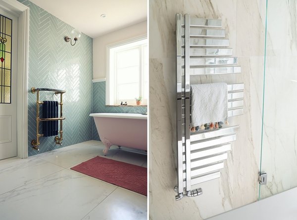 Rétro ou contemporain, le sèche-serviettes de la salle de bains doit être réglé aux alentours de 23° lorsque la pièce est utilisée et seulement 17° le reste du temps.
