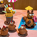 Les Piou Piou et Fleet le renard avec son regard espiègle