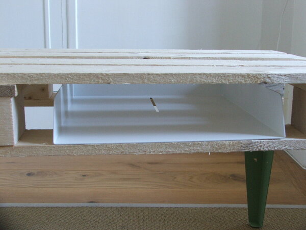 Vue d'ensemble du montage du tiroir.